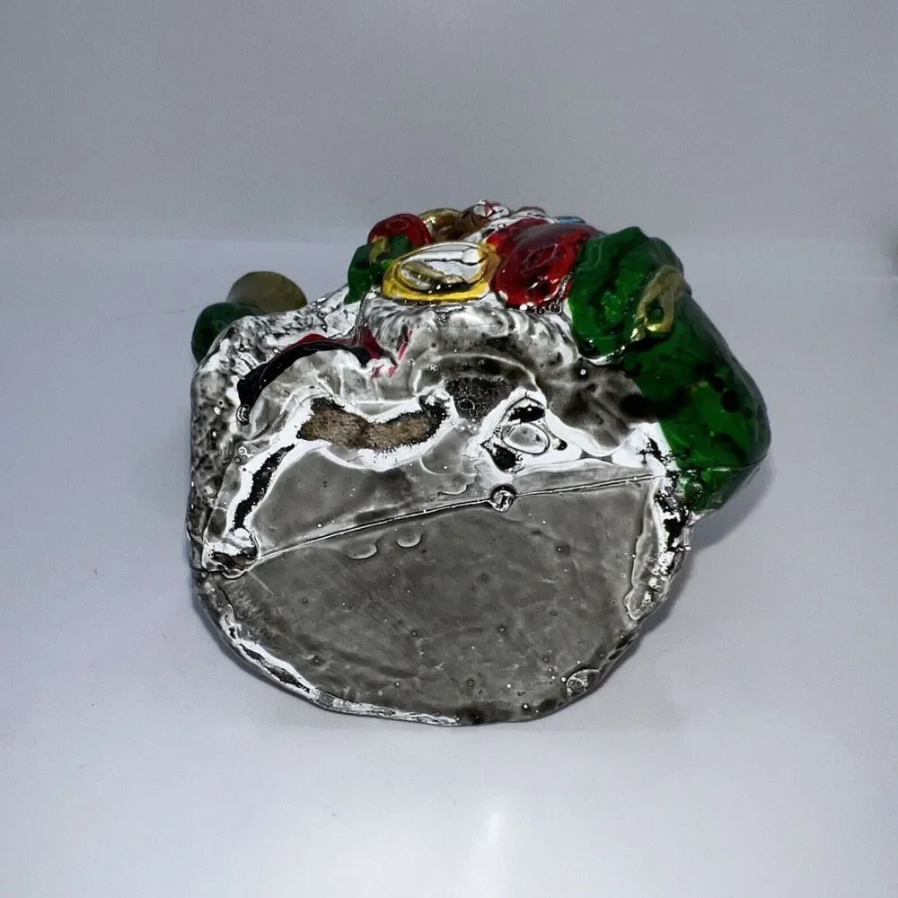 Christmas Ornament Blow Mold Santa Claus Plastic Figure‎ Holiday Décor 6